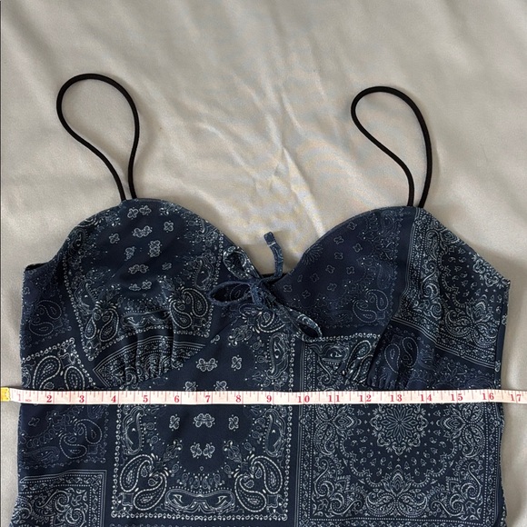 Sale! Urban Outfitters Women’s Elodie Bandana Printed Mesh Mini Dress Y2K Size L - Picture 5 of 11
